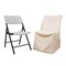 20 pcs Beige LIFETIME Folding CHAIR COVERS Slipcovers Polyester Wedding Supplies
